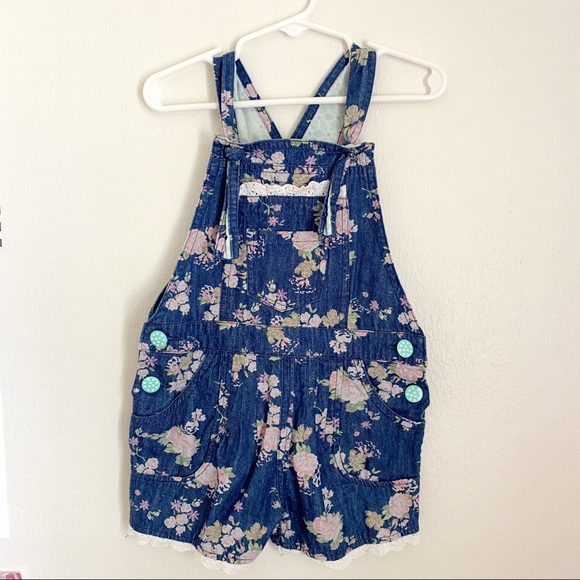 matilda jane floral overalls